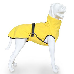 Badjas voor honden Doggy Dry in geel of grijs